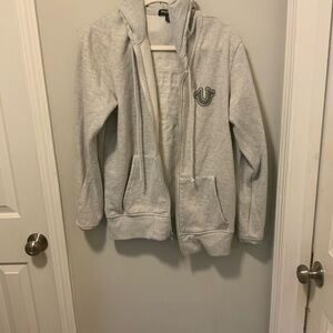 True Religion Light Gray Hoodie